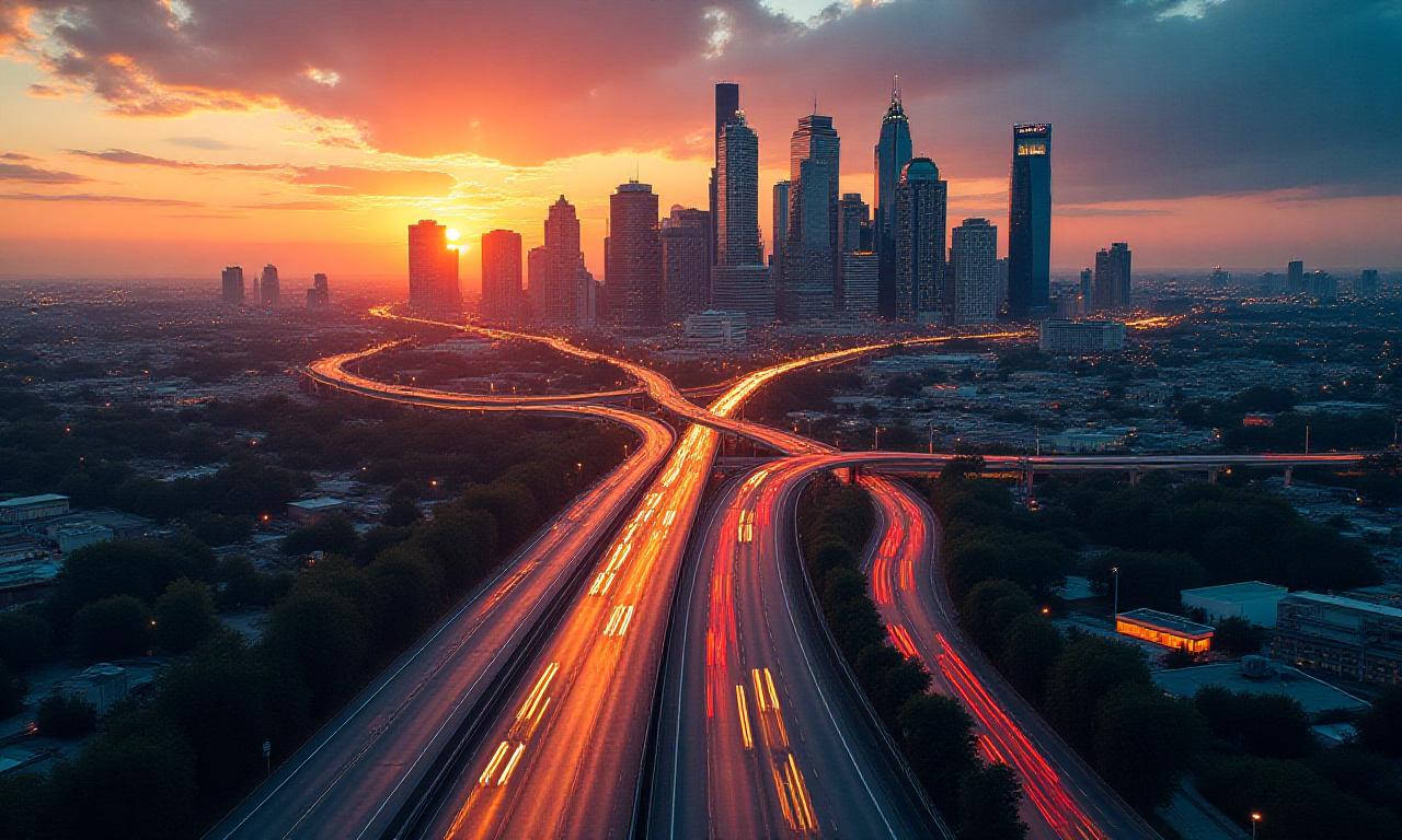 Dallas skyline at dusk representing the operational hub